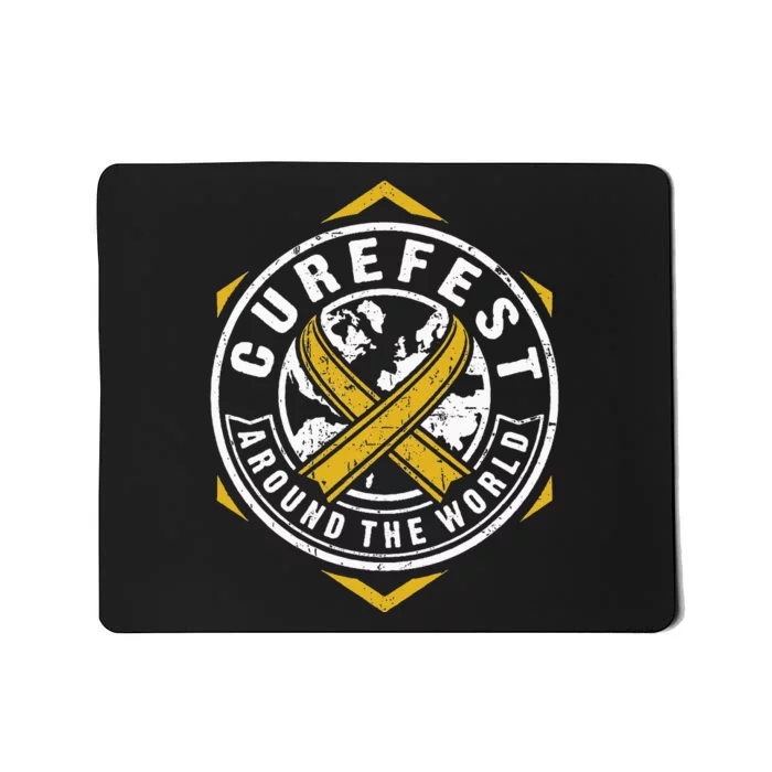 CureFest Around The World Hexagon Design Mousepad