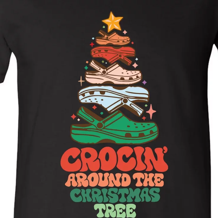 Crocin Around The Christmas Tree V-Neck T-Shirt