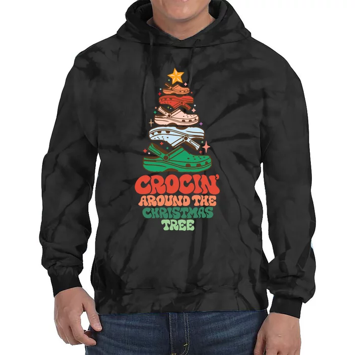 Crocin Around The Christmas Tree Tie Dye Hoodie