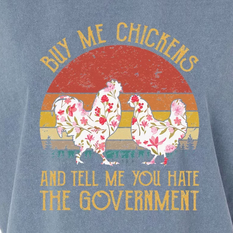 Chickens And Tell Me You Hate The Government Garment-Dyed Women's Muscle Tee