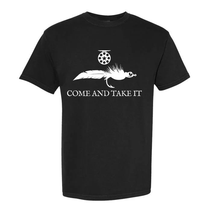 Come And Take It Fly Fishing Lure Garment-Dyed Heavyweight T-Shirt