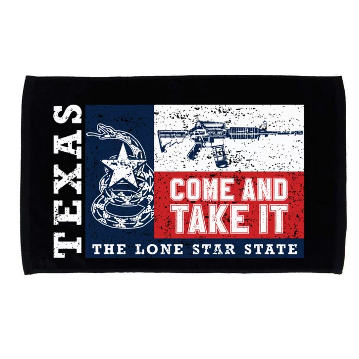 Come And Take It 2nd Amendment Guns Texas Don't Tread On Me Microfiber Hand Towel