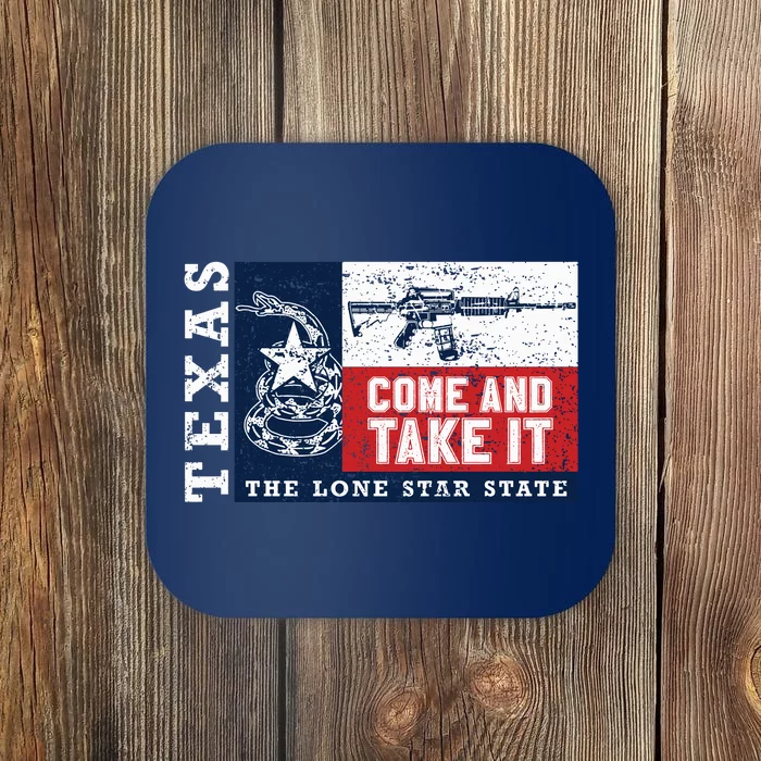 Come And Take It 2nd Amendment Guns Texas Don't Tread On Me Coaster