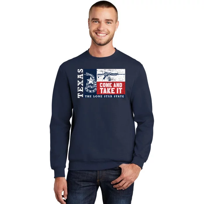 Come And Take It 2nd Amendment Guns Texas Don't Tread On Me Tall Sweatshirt