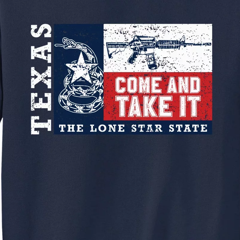 Come And Take It 2nd Amendment Guns Texas Don't Tread On Me Tall Sweatshirt