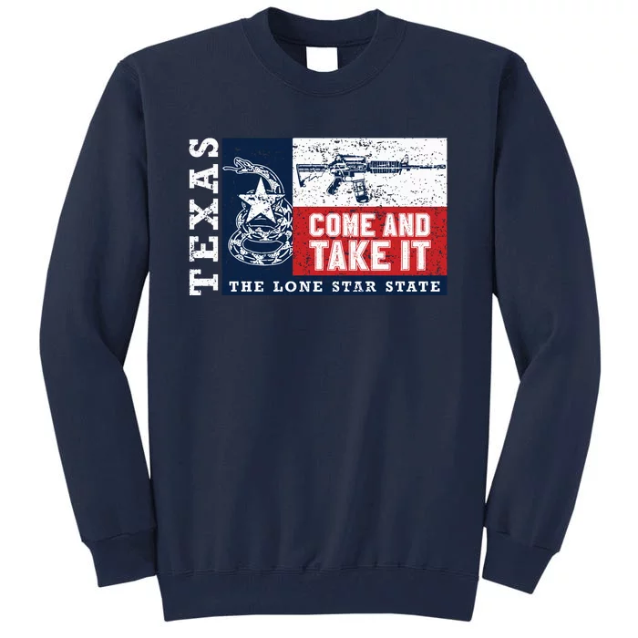 Come And Take It 2nd Amendment Guns Texas Don't Tread On Me Tall Sweatshirt