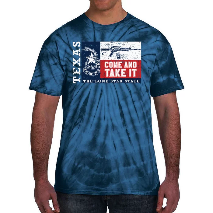 Come And Take It 2nd Amendment Guns Texas Don't Tread On Me Tie-Dye T-Shirt