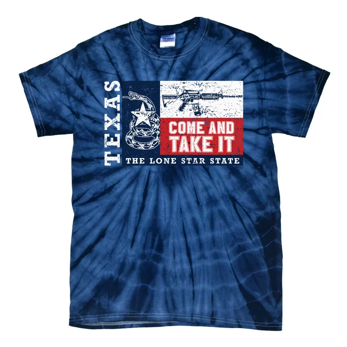 Come And Take It 2nd Amendment Guns Texas Don't Tread On Me Tie-Dye T-Shirt