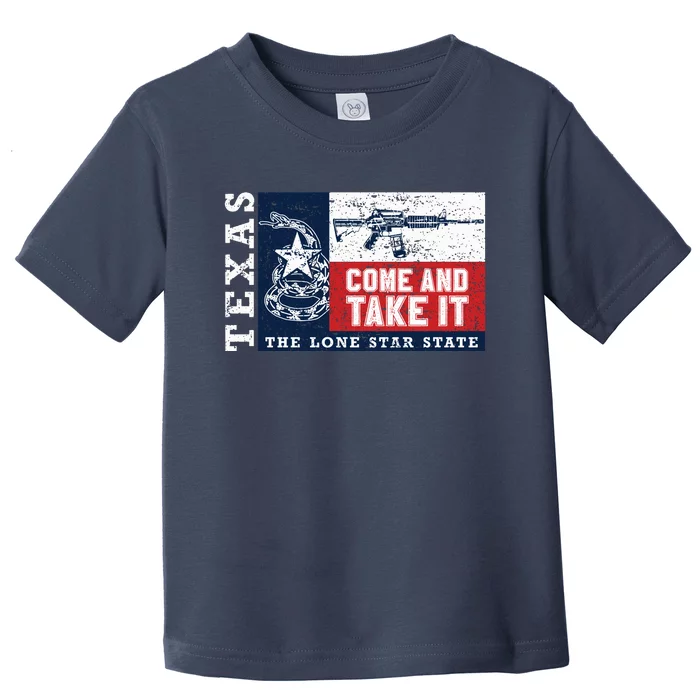 Come And Take It 2nd Amendment Guns Texas Don't Tread On Me Toddler T-Shirt