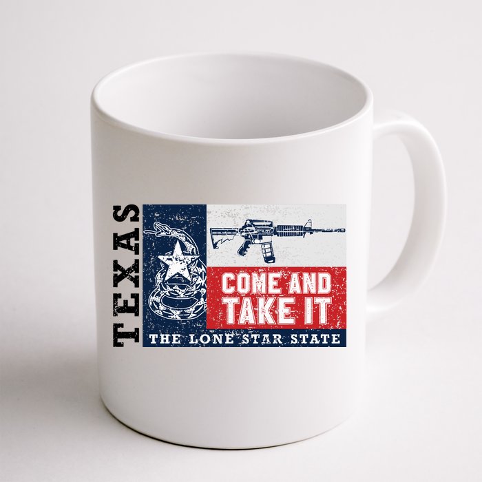 Come And Take It 2nd Amendment Guns Texas Don't Tread On Me Front & Back Coffee Mug