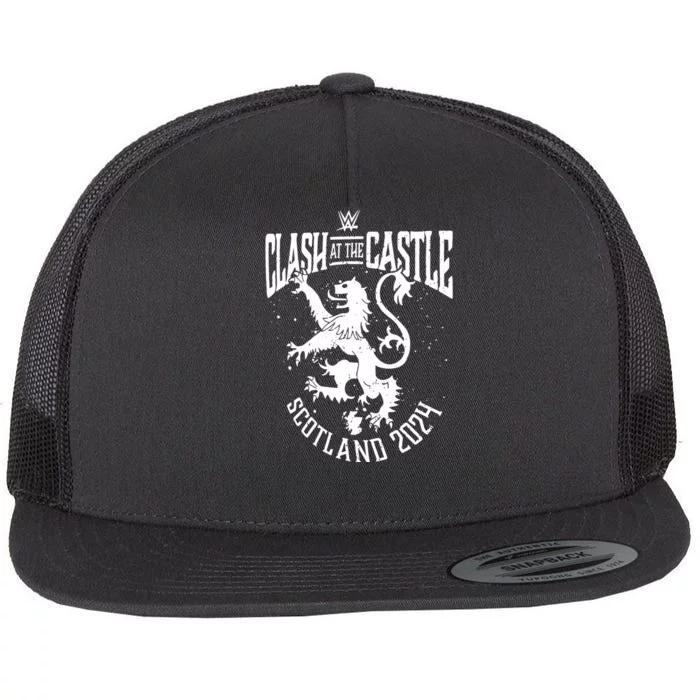 Clash At The Castle 2024 Coat Of Arms Flat Bill Trucker Hat