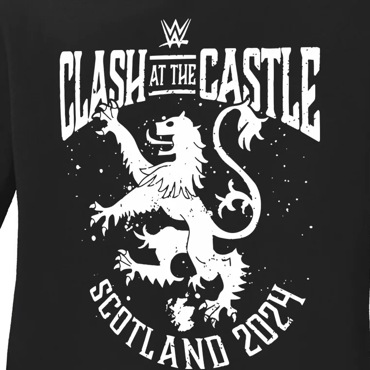 Clash At The Castle 2024 Coat Of Arms Ladies Long Sleeve Shirt