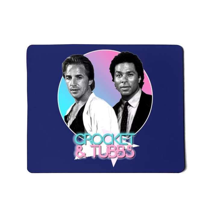 Crockett And Tubbs )( Retro Miami Vice 80s Tribute Mousepad