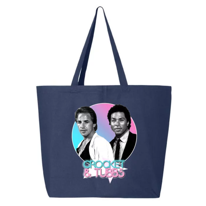 Crockett And Tubbs )( Retro Miami Vice 80s Tribute 25L Jumbo Tote