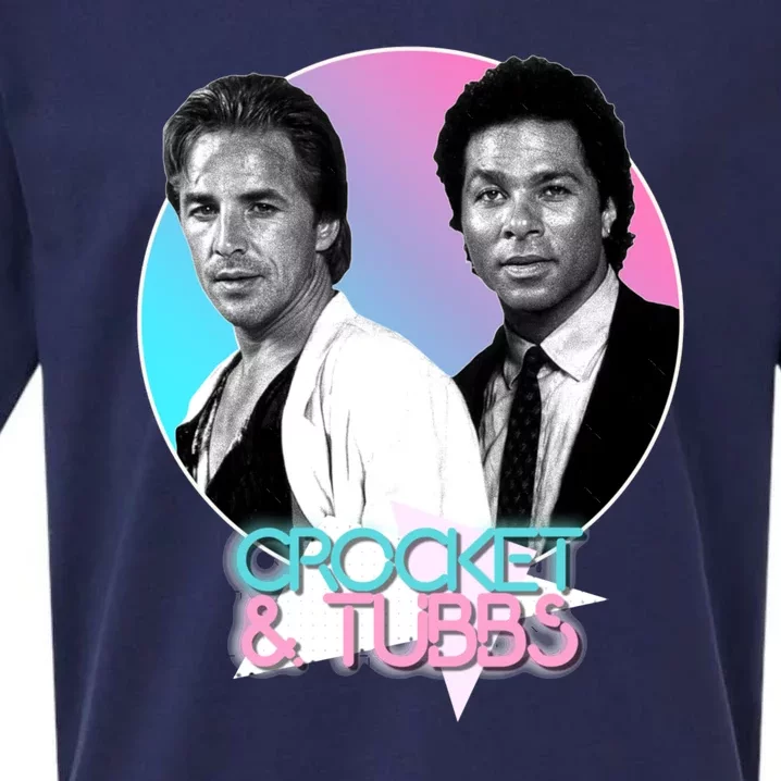 Crockett And Tubbs )( Retro Miami Vice 80s Tribute Sueded Cloud Jersey T-Shirt