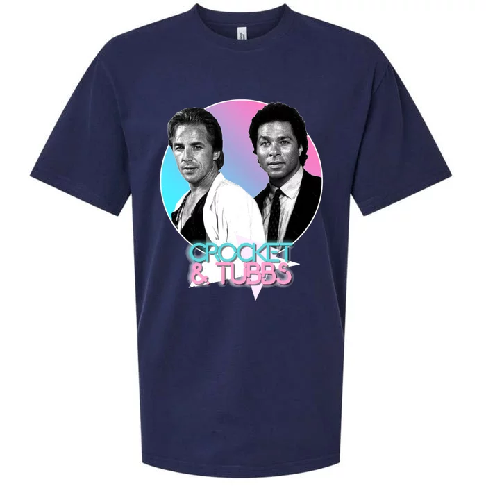 Crockett And Tubbs )( Retro Miami Vice 80s Tribute Sueded Cloud Jersey T-Shirt