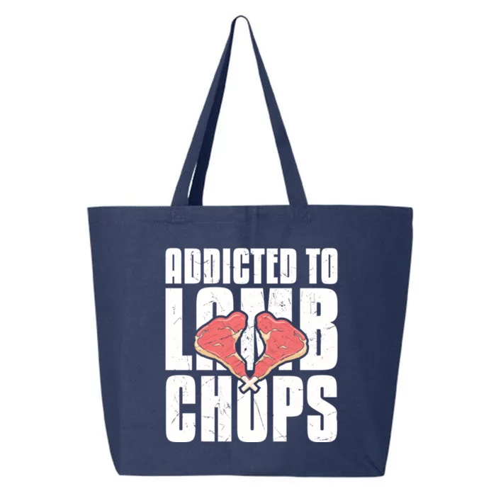 Cool Addicted To Lamb Chops Chop Lover Lamb Lovers Gift Cute Gift 25L Jumbo Tote