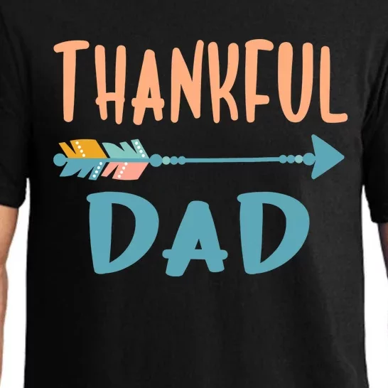 Cute Arrow Thankful Dad Funny Thanksgiving Day Gifts Pajama Set