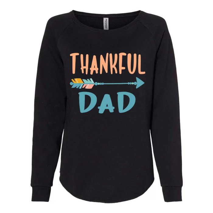 Cute Arrow Thankful Dad Funny Thanksgiving Day Gifts Womens California Wash Sweatshirt