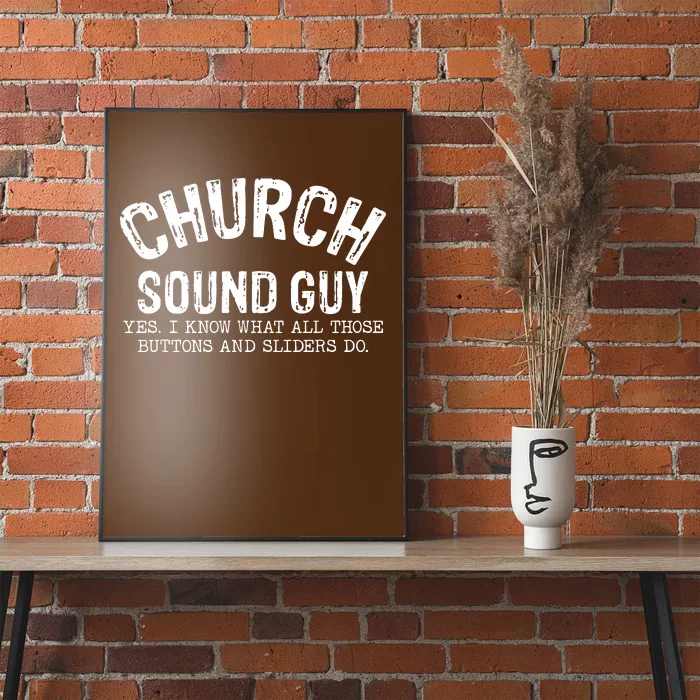 Church Audio Techs Poster