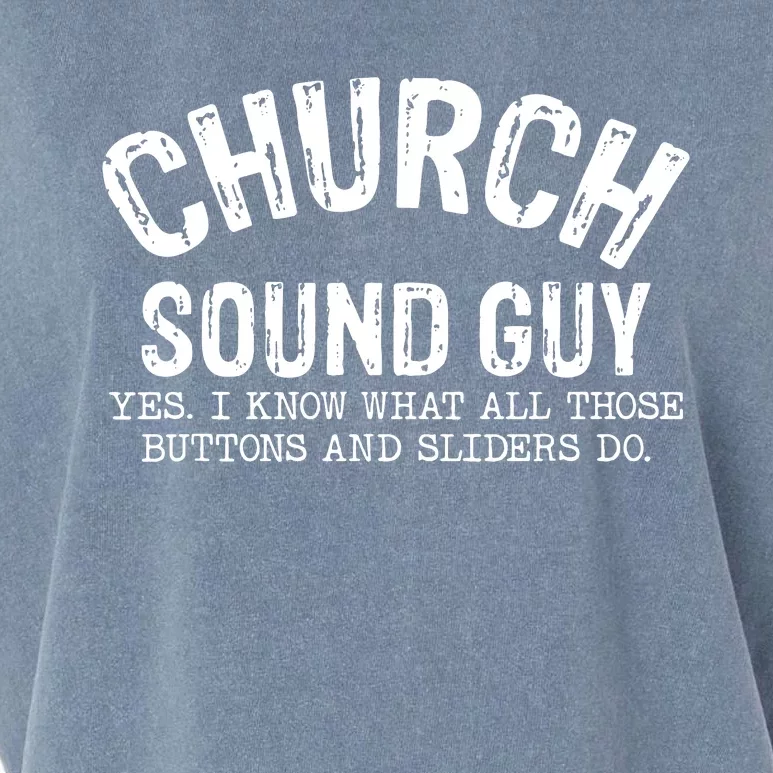 Church Audio Techs Garment-Dyed Women's Muscle Tee