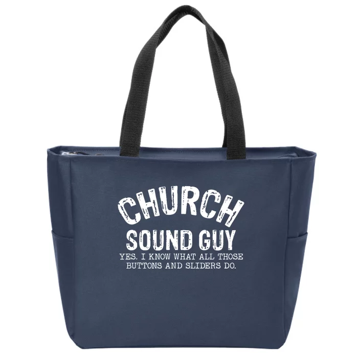 Church Audio Techs Zip Tote Bag