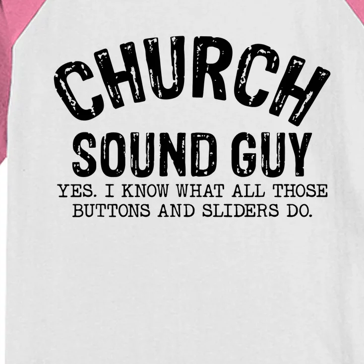 Church Audio Techs Kids Colorblock Raglan Jersey