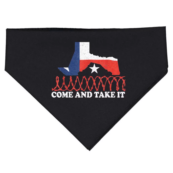 Come And Take It Supreme Court Texas Border 2024 USA-Made Doggie Bandana