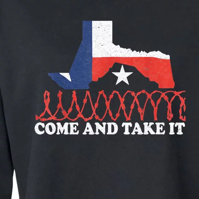 Come And Take It Supreme Court Texas Border 2024 Cropped Pullover Crew