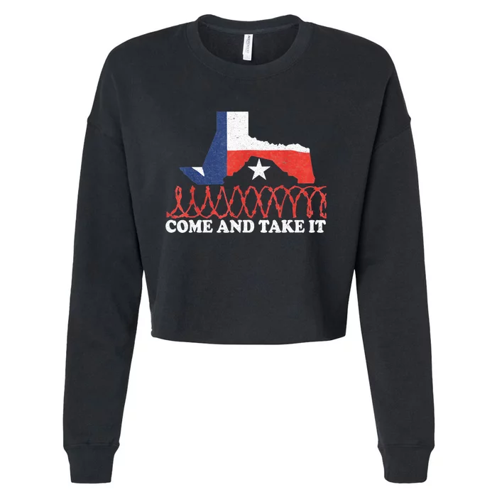 Come And Take It Supreme Court Texas Border 2024 Cropped Pullover Crew