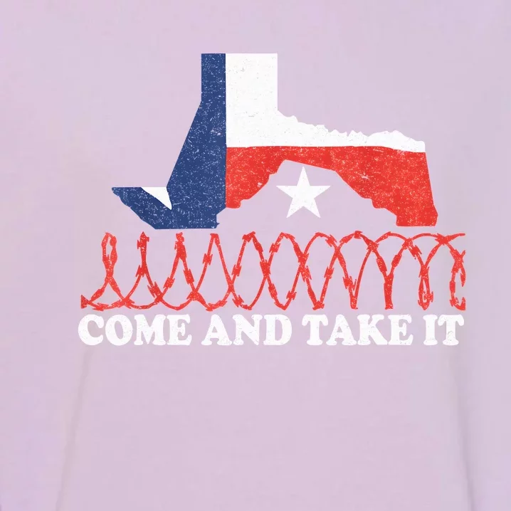 Come And Take It Supreme Court Texas Border 2024 Garment-Dyed Sweatshirt