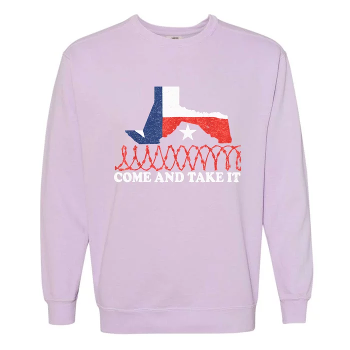 Come And Take It Supreme Court Texas Border 2024 Garment-Dyed Sweatshirt