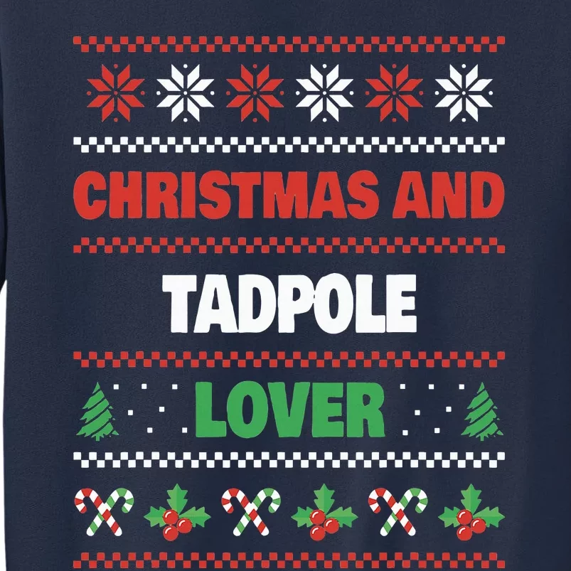 Christmas And Tadpole Lover Tadpole Ugly Christmas Sweatshirt