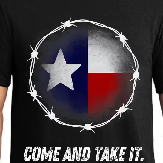 Come And Take It Texas Flag Barbed Wire Patriotic Usa Pajama Set