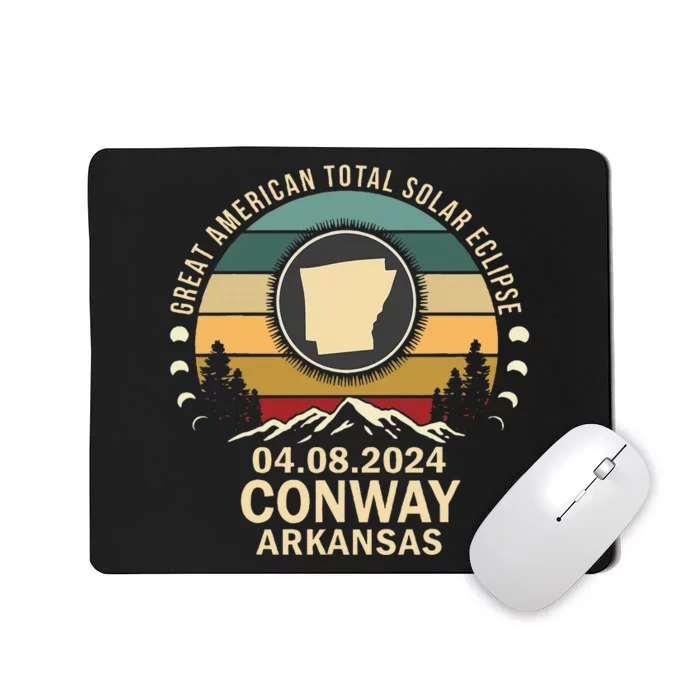 Conway Arkansas Total Solar Eclipse 2024 Mousepad