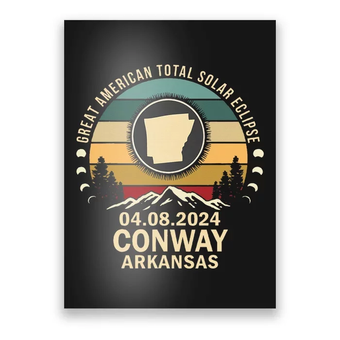 Conway Arkansas Total Solar Eclipse 2024 Poster