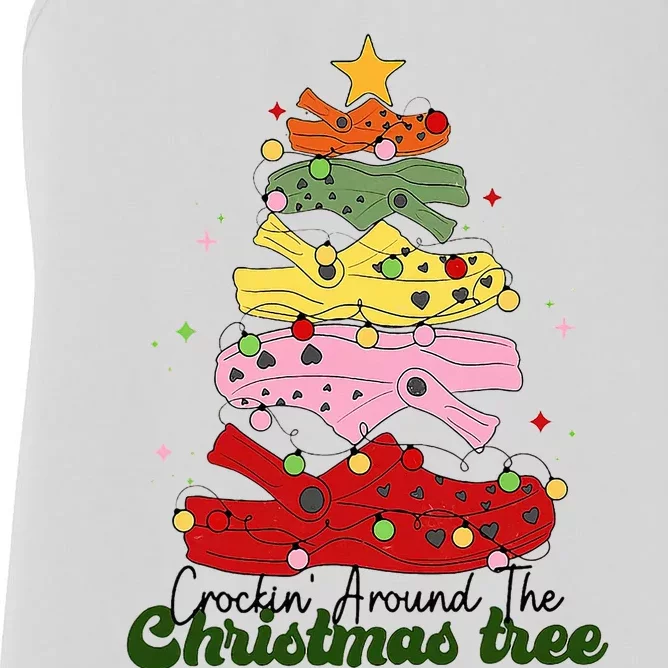 Crockin Around The Christmas Tree Crocking Around Women's Racerback Tank