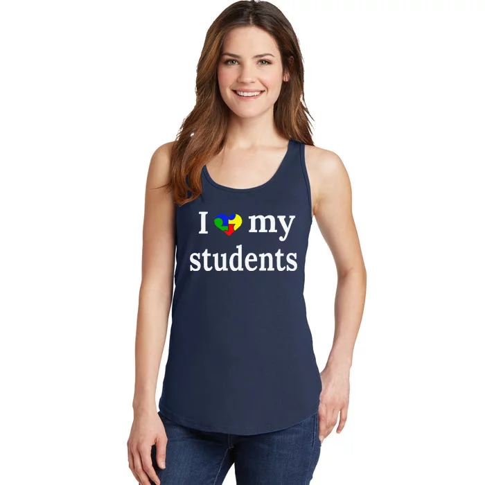 Cute Autism Teacher Gift Autism Awareness Ladies Essential Tank