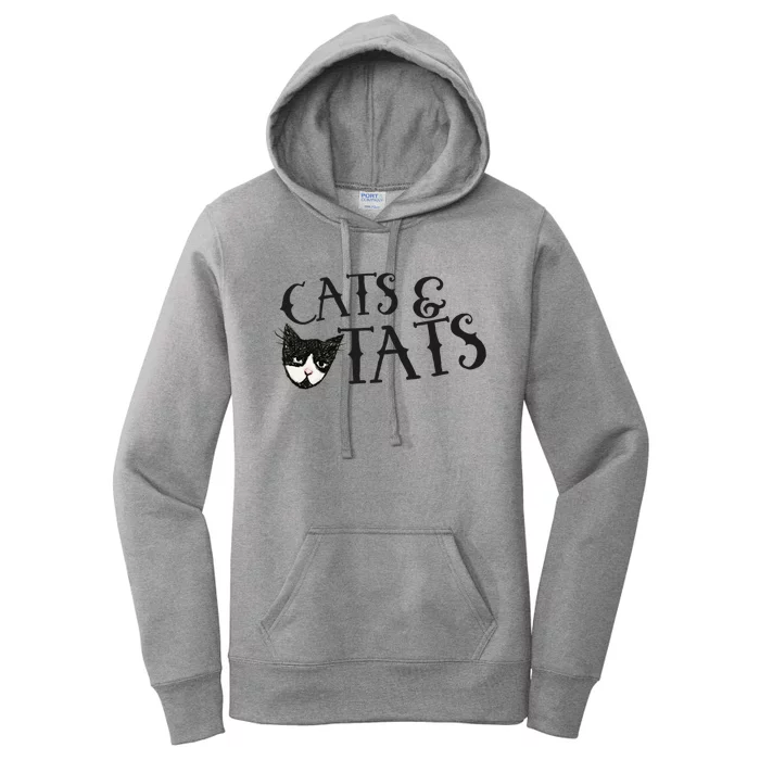 Cats And Tats Gift Women's Pullover Hoodie