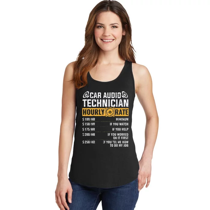 Car Audio Technician Hourly Rate Technician Car Audio Ladies Essential Tank