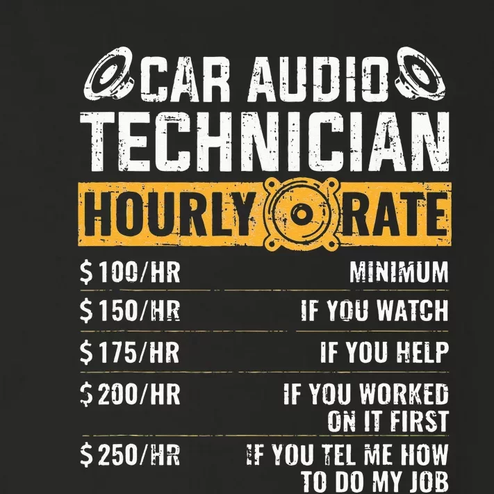 Car Audio Technician Hourly Rate Technician Car Audio Toddler Long Sleeve Shirt