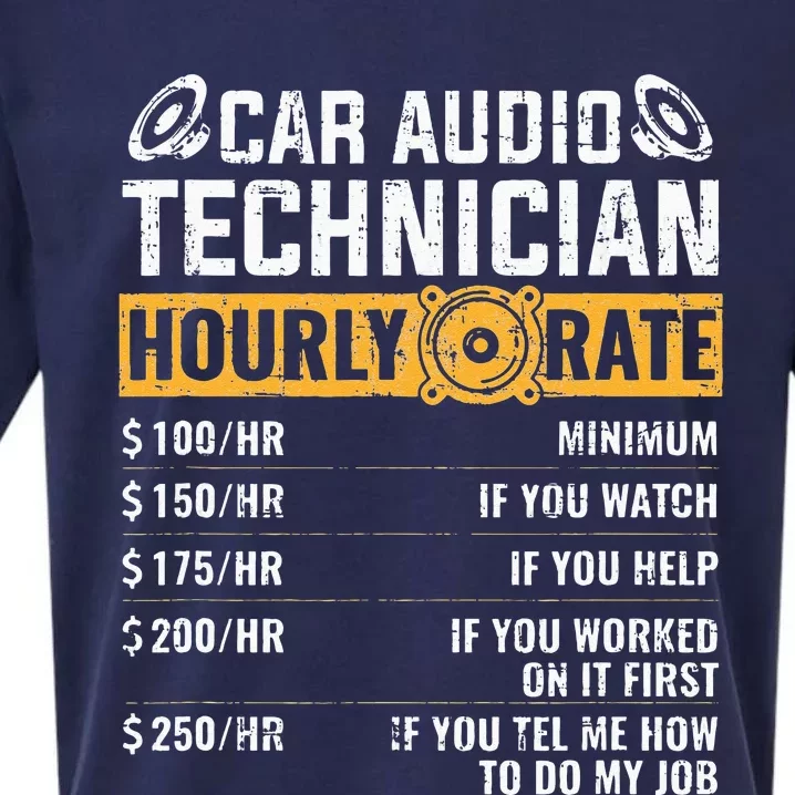 Car Audio Technician Hourly Rate Technician Car Audio Sueded Cloud Jersey T-Shirt