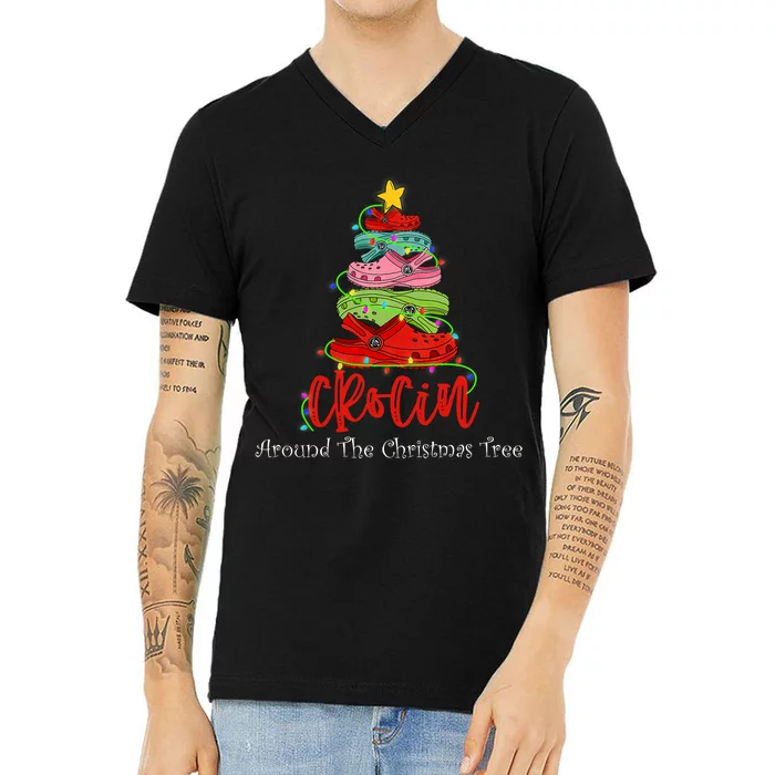 Crocin Around The Christmas Tree V-Neck T-Shirt