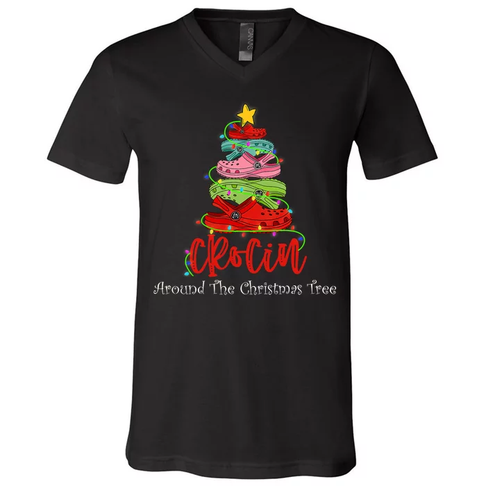 Crocin Around The Christmas Tree V-Neck T-Shirt