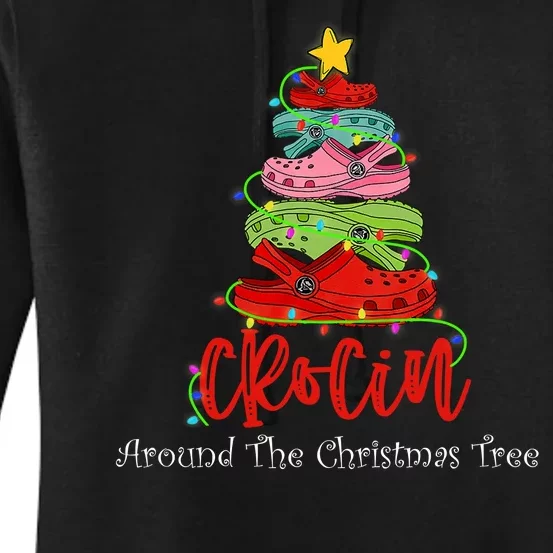 Crocin Around The Christmas Tree Women's Pullover Hoodie