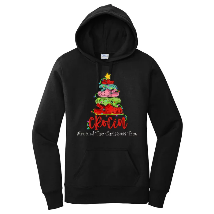 Crocin Around The Christmas Tree Women's Pullover Hoodie