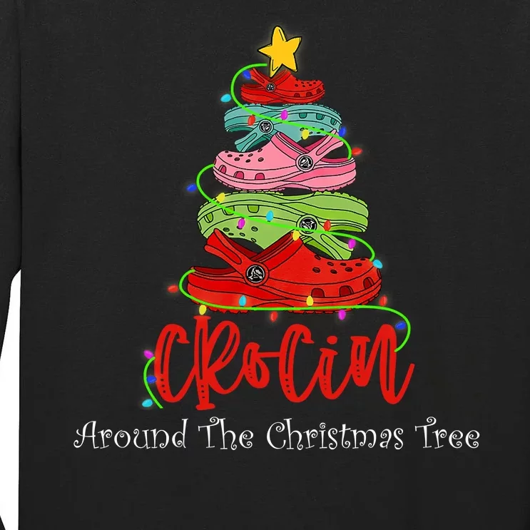 Crocin Around The Christmas Tree Tall Long Sleeve T-Shirt