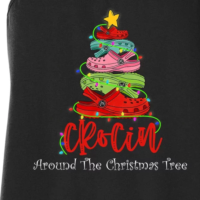 Crocin Around The Christmas Tree Women's Racerback Tank