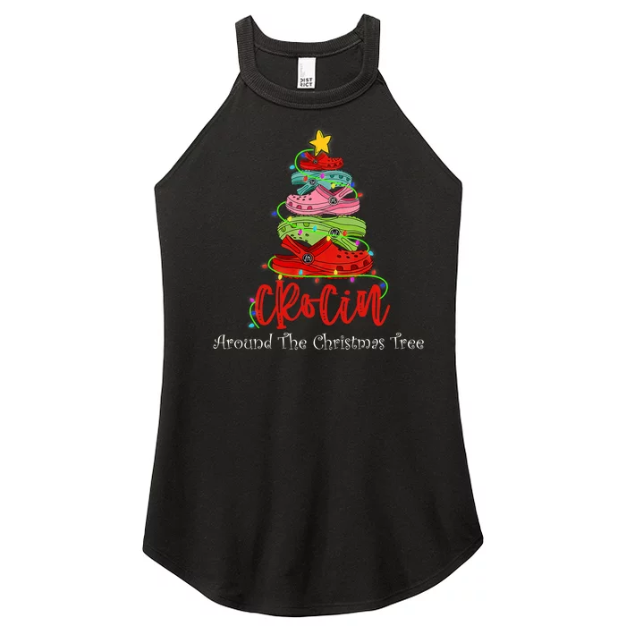 Crocin Around The Christmas Tree Women’s Perfect Tri Rocker Tank