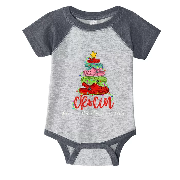 Crocin Around The Christmas Tree Infant Baby Jersey Bodysuit